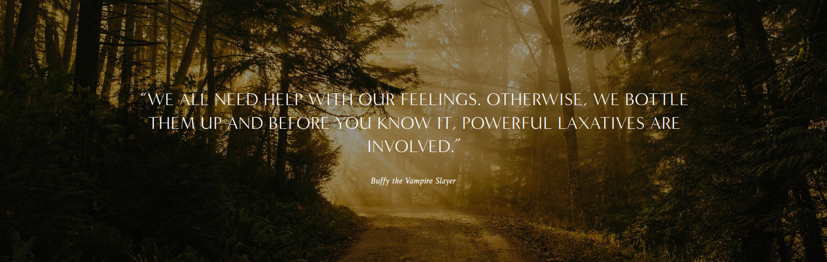 we all need help with our feeling